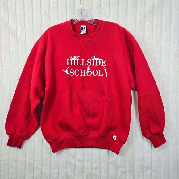 Russell Athletic Other - Vtg Russell Athletic Men's Red Hillside School Sweatshirt Made In USA Size M